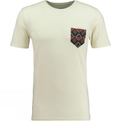 Playeras Ayacucho Pocket Hombre - Beige - Chile QIJ847015